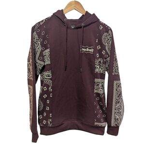 Dogg Supply By Snoop Dogg Men's Paisley Long Sleeve Pullover Hoodie Size XS